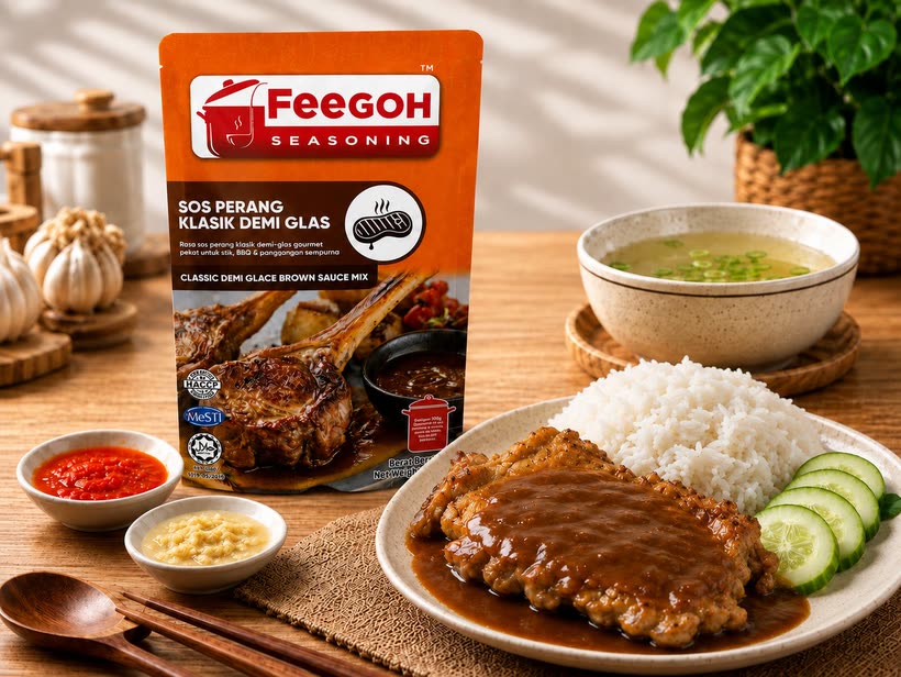 FEEGOH Brown Sauce with chicken chop